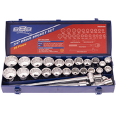 888 Tools - Socket Set - 888 3/4"Dr 12Pt 26Pc Metal Box | T820400